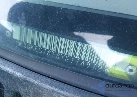 2000 GMC Yukon Xl 1500 Slt из США, поврежденный, VIN 3GKEC16T8YG114912